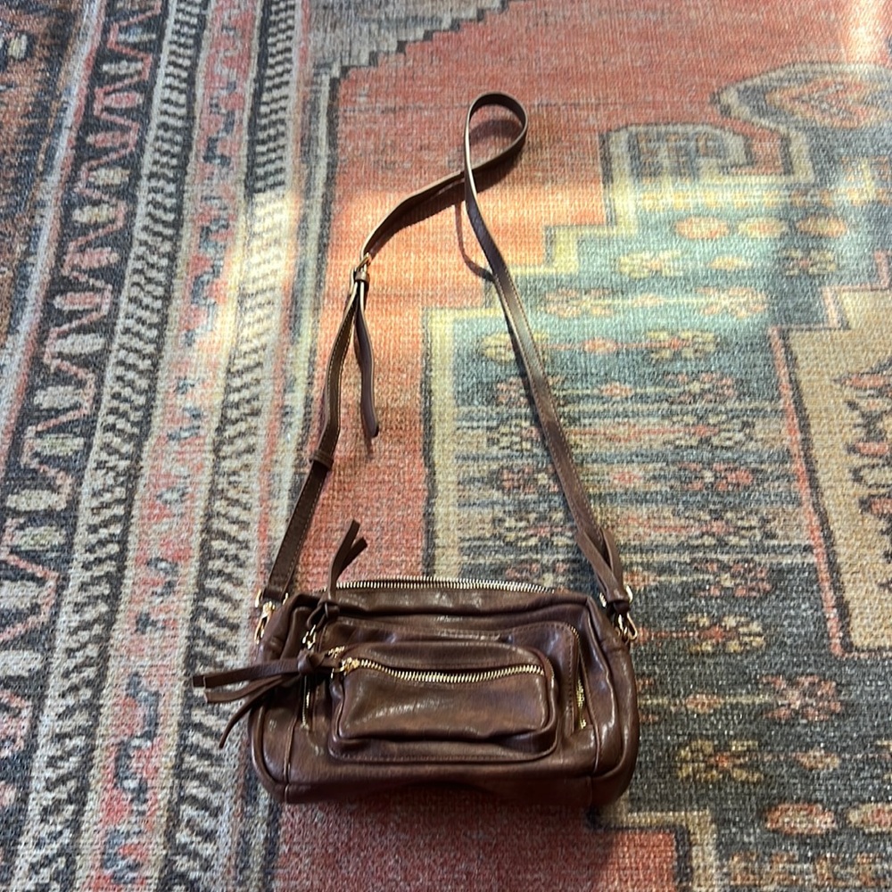 Brown camera bag
